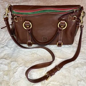 Dooney & Bourke, Florentine Satchel, in color chestnut.